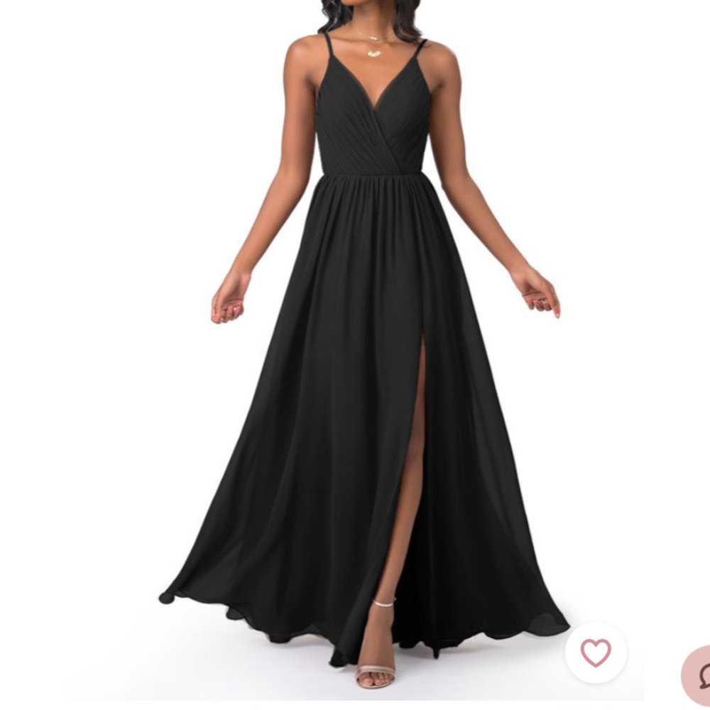 Azazie Gracie Black Size 4